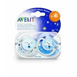 Philips Avent - SCF131/17 - 2 Sucettes de Nuit - Silicone - 6-18 moispar Philips Avent