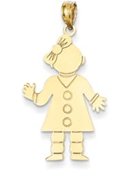 14k Polished Girl Pendant