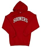 NCAA Oklahoma Sooners Classic Hooded Pullover Sweatshirt with Arch (Large, Cardinal)