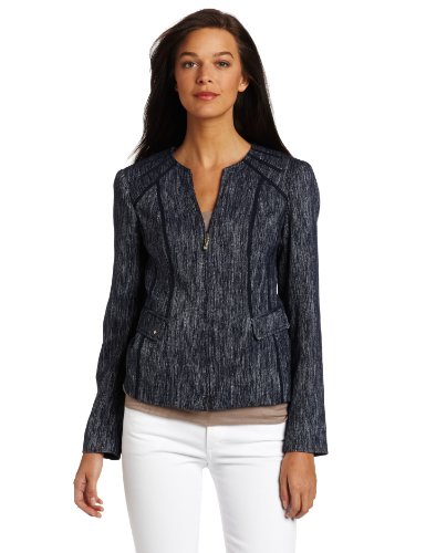 AK Anne Klein Womens Neck Jacket