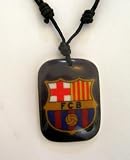 FC Barcelona Beantiful Neckalce Necktring - with Barcelona Crest with Black Backround