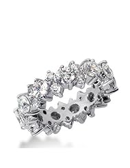Platinun CLOSEOUT,4.00ct Diamond Eternity Band SI-1 Color:G