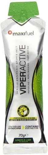 Maxifuel Viper Active Gels Lemon & Lime 70 g (Pack of 24) by Maximuscle Ltd