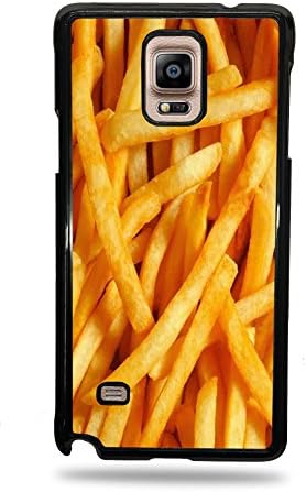 French Fries Black Silicone Phone Case for Galaxy Note 4