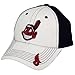 MLB CLEVELAND INDIANS WHITE BLU VELCRO BASEBALL HAT CAP MLB CLEVELAND INDIANS WHITE BLU VELCRO BASEBALL HAT CAP