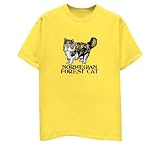 Norwegian Forest Cat T-Shirt, Yellow, XX-Large