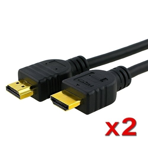 2 x Ultra Series - 10ft High Speed HDMI Cable - Category 2 Certified - Supports 3D - - 1080p - Blu-Ray - PS3 - XBox 360