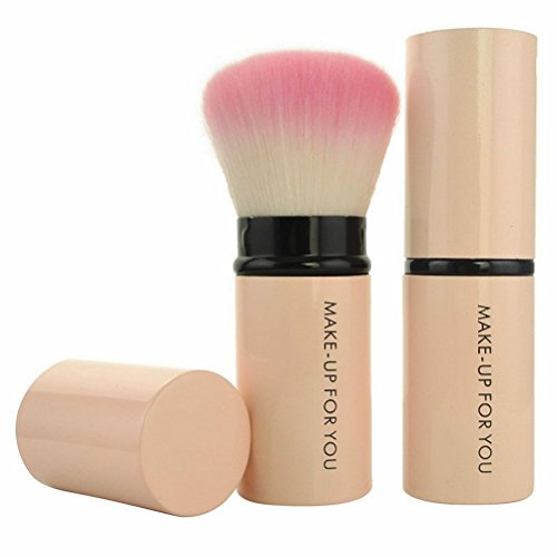 Aisxle Retractable Kabuki Brush - Incredibly Soft - Kabuki Brush - Makeup Brush - Best Gift For Her,Girl Friends,Holidays,Birthday,Valentines,Thanksgiving,Christmas,Anniversary And More