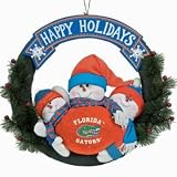 Florida Gators 20'' Three Snowmen Football Family Wreath