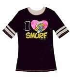 Smurfette - I Heart Smurf Black T-Shirt for women