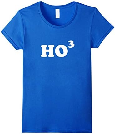 Women's Christmas Special: Ho Ho Ho Santa Claus Popular Quote Tshirt XL Royal Blue