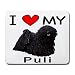 I Love My Puli Dog Mouse Pad