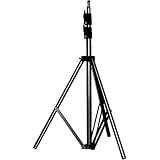 Manfrotto 367B Basic Light Stand extends up to 9 Feet with 5/8-Inch Stud and 015 Top - Replaces 3333 (Black)