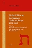 Michael Klein on the Targums : collected essays 1972-2002