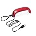 USB 9W UV LED Nail Lamp Dryer Light Electric for Shellac Gel Nail Art Curing Red