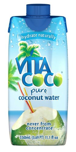 Vita Coco 100% Pure Coconut Water, 11.1-Ounce Containers (Pack of 12)