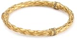 Paige Novick Medium Braided Surf Club Pale Gold Bangle Bracelet