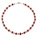 EXP Handmade Carnelian Agate & Silver Necklace