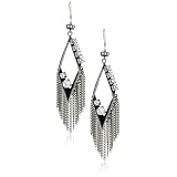 Juicy Couture War Of Love Silver Diamond Earri
