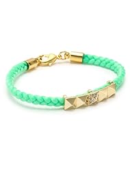 Tai Green Pyramid Charm Bracelet
