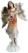 Angel Choir Lyre Figurine - Cold Cast Resin - 10'' Height