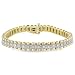 1 Carat Diamond 14K Straight Line Link Bracelet (1ctw, H-I, I1-I2)