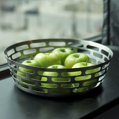 SteelForme Brushed 12" Stainless Steel Round Fruit Bowl