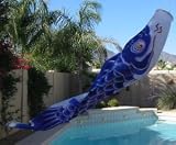 Carp Windsock, Koinobori Blue 79 inch #KN005