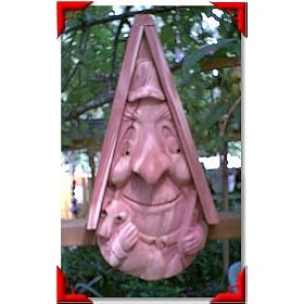 Gnome Birdhouse - Hunter with Black Lab by Woodside Gardens