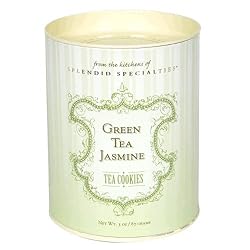 Torn Ranch Tea Cookies, Green Tea with Jasmine, 3-Ounces Canister (Pack of 6)