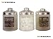 Tea Coffee Sugar Jars Prima 3 Piece Glass Jar Set Coffee Tea Sugar 18092C