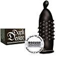 Orion 415553 Secura Dark Desire, schwarze Kondome mit Noppen, 24 St&uuml;ck