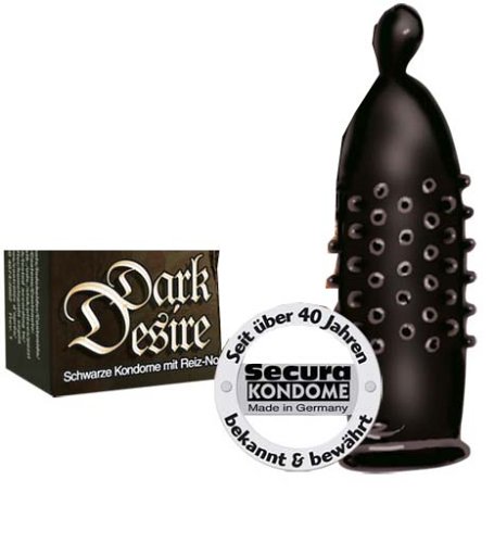 City Travel Guides Discounted  Körperpflege & Bad : Orion 415553 Secura Dark Desire, schwarze Kondome mit Noppen, 24 Stück