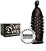 Orion 415553 Secura Dark Desire, schwarze Kondome mit Noppen, 24 St&uuml;ck