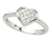 14K White Gold Diamond Heart Ring