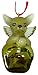 Cute Christmas Holiday Chihuahua Dog Gold Ornament Bell Figurine pup