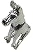 Donkey Figurine Poker Weight Card Guard Cover (Shiny Silver)