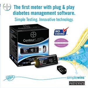 Bayer contour USB Meter - Bayer Contour USB Blood Glucose Monitoring System