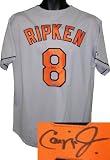 Cal Ripken, Jr. signed Baltimore Orioles Majestic Gray Jersey- Ripken/MLB Holograms