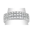 14K White Gold Diamond Band - 1.00 Ct.