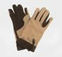 Ladies Nylon Top SuedeTack Gloves Beige O/S