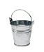 Minature Metal Pails, Silver