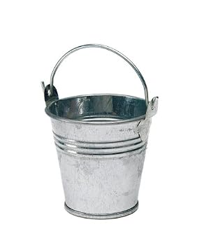 Minature Metal Pails, Silver