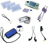 Ensemble pochette de transport + 3 boites de rangement + protection �cran + casque st�r�o + link 2 + coque souple + dragonne + tour de cou