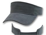 Blank Charcoal Adjustable Visor