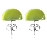 Caribbean Amber and Sterling Silver Classic Stud Earrings On Sale