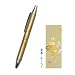 本革巻き ボールペン 本陣蒔絵（革蒔絵）牛革金・桐箱入り　ふくろう