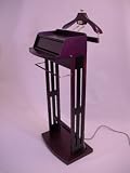 Excalibur Wardrobe Valet-W/Power Strip-Mahogany (Dark Mahogany) (3' 11H x 1' 6W x 1' 7D)