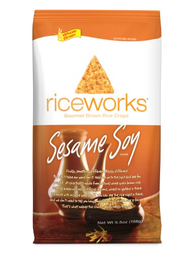 riceworks Sesame Soy, 5.5-Ounce Bag (Pack of 12)