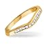 1/8 ct dtw chevron diamond band